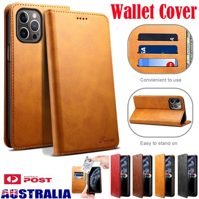 $16.29 • Buy For IPhone 14 13 12 11 8 Plus SE XS MAX XR Leather Wallet Flip Case Stand Cover