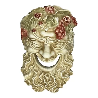 Satyr Pan Ancient Greek Theatrical Wall Mask Head Sculpture Cast Stone • £77.61