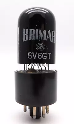 Brimar Foreign 6V6GT CV511 Black Glass Valve Tube NOS (V32) • £20