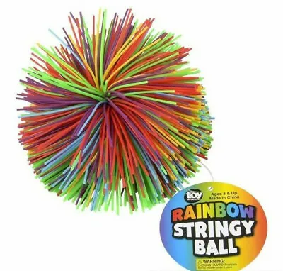 3.5   STRINGY BALL Toy Fidget Rubber (koosh Like) Stress Relax • $8.95