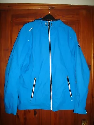 Decathlon Tribord Sailing Waterproof Coat Hooded Jacket Size Small Blue • £19.99