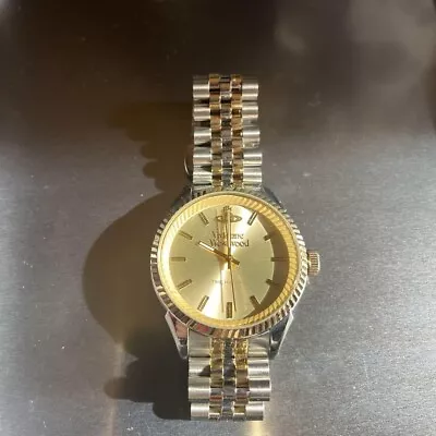 Vivienne Westwood Two Tone Gold Silver Watch VV242CMSG Unisex Mens Womens • $190