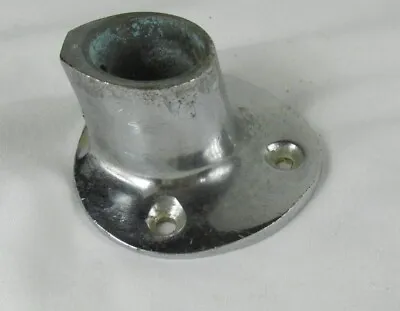 Vintage 1-1/8  OD  Boat Flag Stern Light Pole Post Mount Angled Holder • $14.99