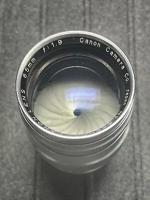 CANON 85mm F1.9 Leica Screw Mount L39 LTM Lens Kit - Rare & Beautiful Condition • $189.99