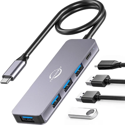 $29.07 • Buy USB C Hub,Vunvooker 5In1 USBC Dongle With Long Cable,Usb C Splitter,Usb-C Expand