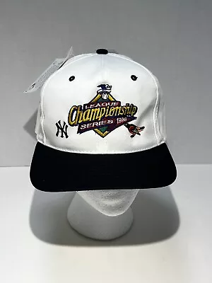 Vintage Twins Enterprise NEW YORK YANKEES & ORIOLES 1996 ALCS Snapback Hat NWT • $84.86