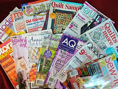 Quilts  Modern Patchwork MAGAZINES 2017 TO 2020 MISC ISSUES • $9.99