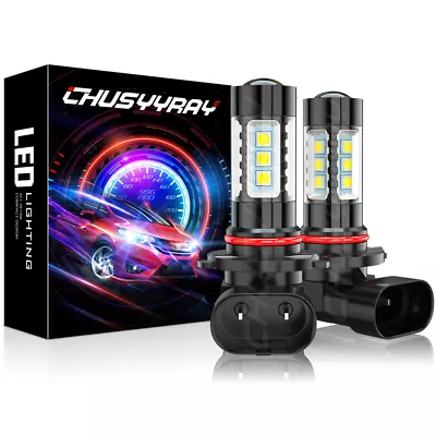 Pair H10 LED Fog Driving Light Bulbs Kit 9145 9140 White 6000K Super Bright 40W • $12.13