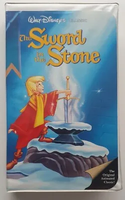 The Sword In The Stone Black Diamond Walt Disney VHS Video Cassette Tape Clamshe • $33