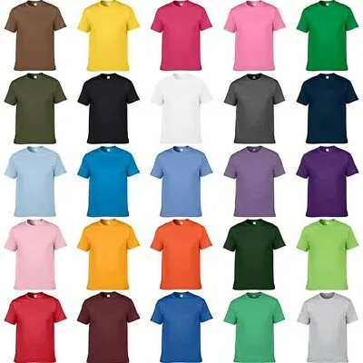 (12 PACK) FACTORY DEFECTS GILDAN Plain T Shirts Mix Colors WORK T Shirts S-5XL • $29.99