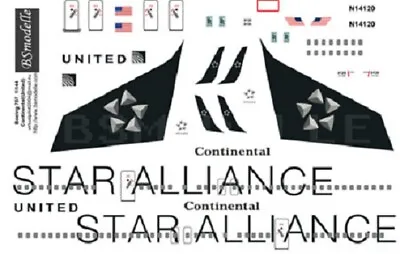 BSmodelle 144052 Boeing 757 Star Alliance Decal Aircraft Model 1/144 Scale Kit • $21.95
