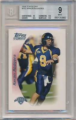 AARON RODGERS 2005 Topps DPP Rookie Card RC #152 BGS 9 MINT (w/ 10 Centering) • $99
