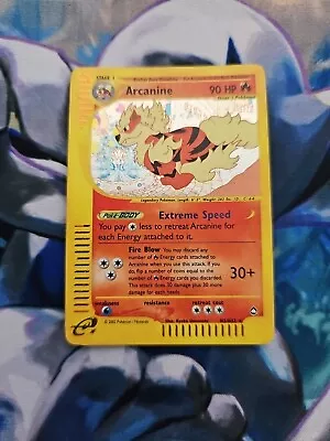 Pokemon Aquapolis Arcanine H2/H32 Holo Rare Played • $175