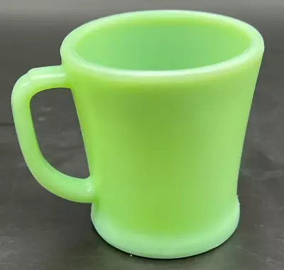 Jadeite Jadite D Handle Shaving Mug-Flat Bottom- Oven Fire-King Glass • $40