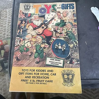 Vintage 1960 R And S Auto Stores  Christmas Toy Gift Catalog Ad Advertisement • $49.99