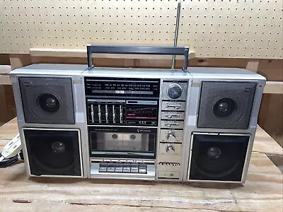 Vintage Boombox Sanyo M9840 Portable Radio Cassette Recorder Player *read* • $64.99