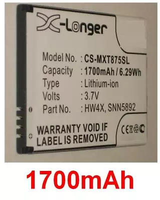 Battery 1700mAh Type HW4X SNN5892 SNN5892A For Motorola Atrix 2 Edison • $20.61