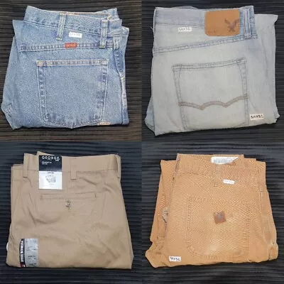 Men's SIZE 34 Jeans Work Pants And Dress Pants | Lot Of 4 Pants For Men | • $40