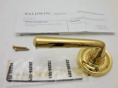 Baldwin Federal Lever Round Rose Dummy Polished Brass HD.FED.R.TRR.003 #8hf • £13.48