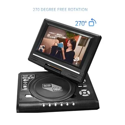 7.8  Inch Portable DVD Player Swivel Screen 270° Multi Region In Car USB Charger • $48.79
