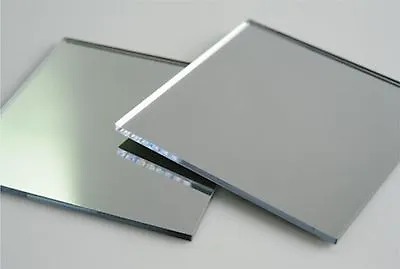 £2.99 • Buy Acrylic Mirror 3mm  PERSPEX Square Shaped Decorative Mirror For In / Out Door