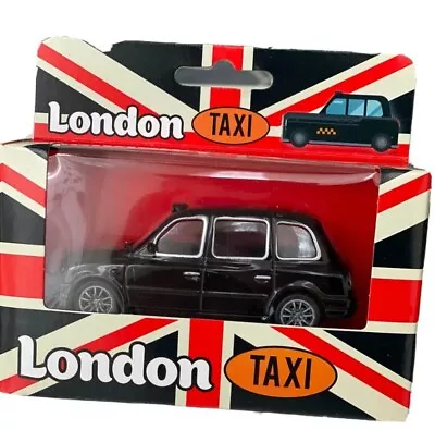 London Black Cab Taxi  Model Pull Back & Go Kids Toy Die Cast Metal • £6.50