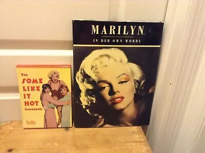 $7 • Buy  2 MARILYN MONROE HC Books:MARILYN IN HER OWN WORDS & THE SOME LIKE IT HOT COOKB