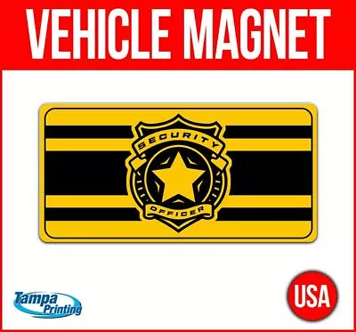 SECURITY BADGE Heavy Duty Vehicle Magnet Truck Car Sticker Decal Sign CAUTION • $22.49