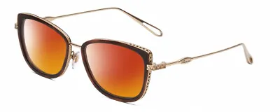 £315.56 • Buy Chopard VCH256M Women's Cateye Polarized Sunglasses In Brown Tortoise/Gold 53 Mm