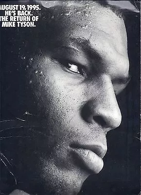 Mike Tyson Peter McNeeley On Site Boxing  Press Kit  August 19  1995 • $20.50