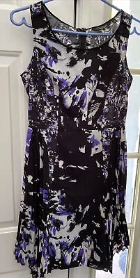 Simply Vera Vera Wang Women Black Casual Dress XS • $0.99