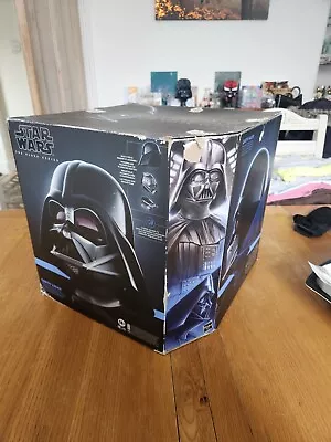 Star Wars The Black Series Darth Vader Premium Electronic Helmet Slightly Used • £95