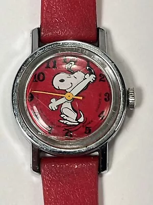 Vintage Ladies Snoopy Timex Wind-up Wristwatch - Works- • $39