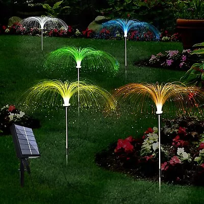 Solar Garden Lights Jellyfish Stake Light Color Changing For Outdoor Yard Decor • $22.99