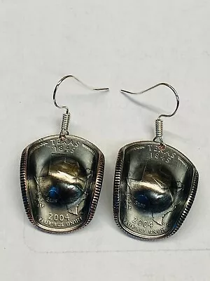 2010-2022 Cowboy Hat Earrings Made From America The Beautiful Qtrs Free S&H • $14.49