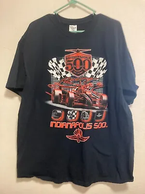 2006 Indianapolis Indy 500 Men's Black T-shirt Size XL 23 X28.5  Plain Back • $27.99