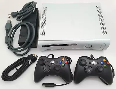 Microsoft XBOX 360 PRO HDMI Game Console Gaming System With 2 Controllers Bundle • $179.31