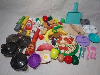 $19.99 • Buy Huge Lot Pretend Play Food / Pots / Pans (D7)