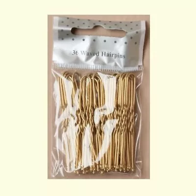 £2.50 • Buy Hair Pins 36 Blonde Waved Hair Bobby Bun Kirby Grips 50mm