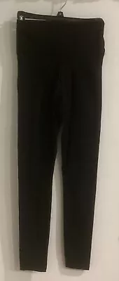 SIMPLY VERA WANG Womens Black High-Rise Stretch Leggings Cotton/Polyester Size S • $9.38