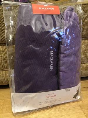 £9.99 • Buy MACLAREN Universal Pushchair Stroller Footmuff / Liner Fleece - RARE PURPLE! VGC