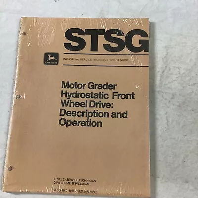 JD Student Guide Motor Grader Hydro Front Wheel Drive • $15