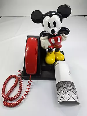 Vintage 1992 Disney Mickey Mouse AT&T Corded Landline Touch Tone Telephone • $35