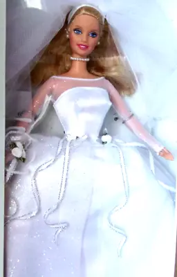 Vintage 1999 Avon/mattel Barbie Blushng Bride With Bouquet & Brush • $34.99