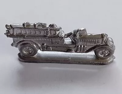 Pewter Miniature Fire Truck Shiny Silver Color Quite Heavy • $6