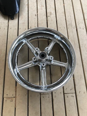 $880 • Buy Harley Davidson VRSCSE CVO Chrome Reactor Wheel Rim & Sprocket Pulley Vrod V Rod