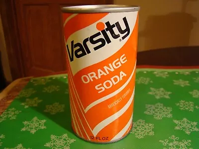 Vintage 12 Oz. Varsity Orange Soda Can. • $4.99