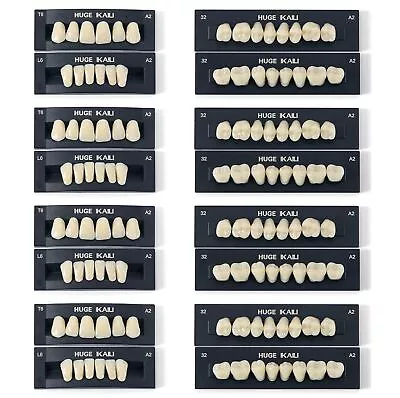 28/112Pcs JMU Dental Acrylic Resin Denture Synthetic False Teeth A1/A2/A3 T6/T8 • $12.59