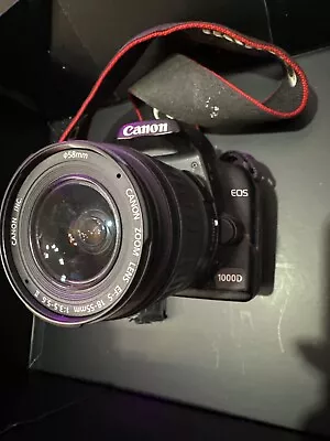 Canon EOS 1000D / Rebel XS 10.1MP Digital SLR Camera - Black (Kit W/ EF-S IS... • £50