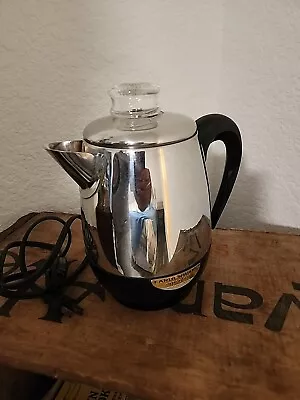 Farberware Superfast Electric Coffee Percolator 2-4 Cup Model 134 Works VTG USA • $40